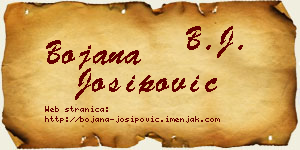 Bojana Josipović vizit kartica